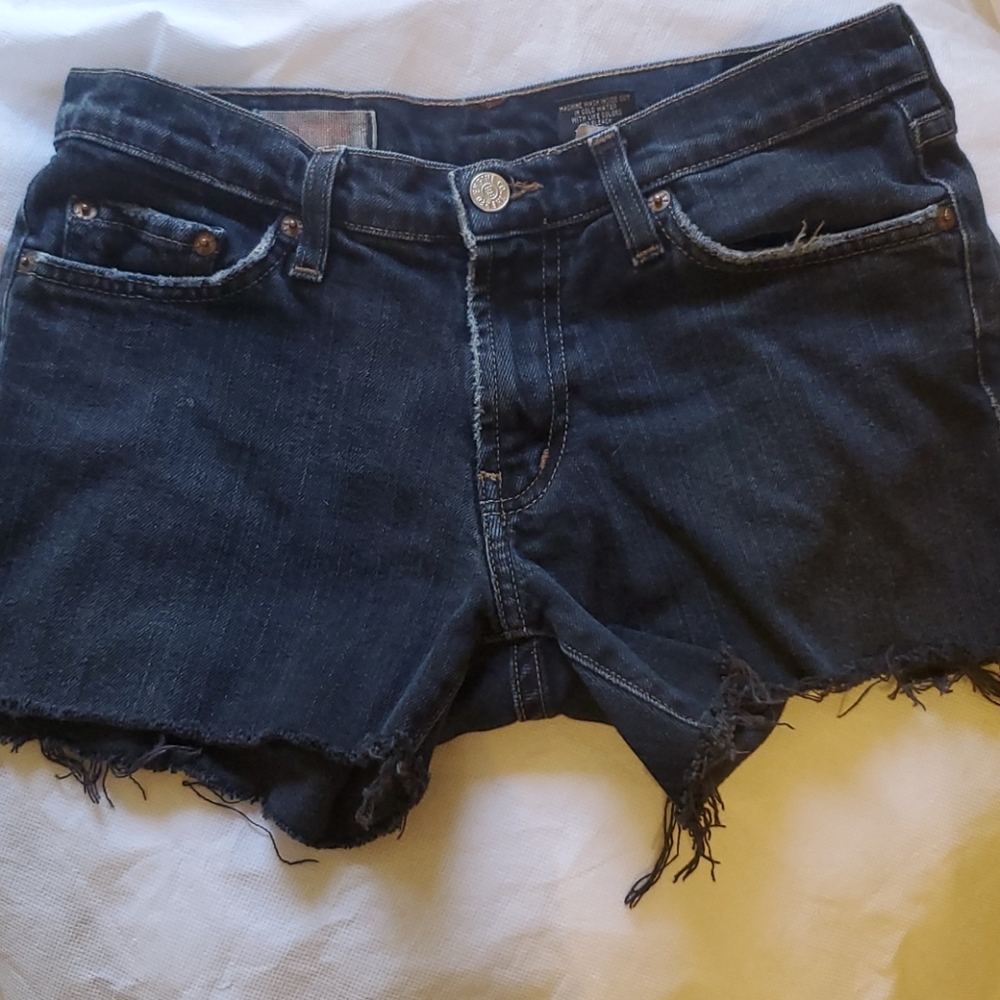 Red Engine Jean Shorts 27 cutoffs indigo 4" inseam